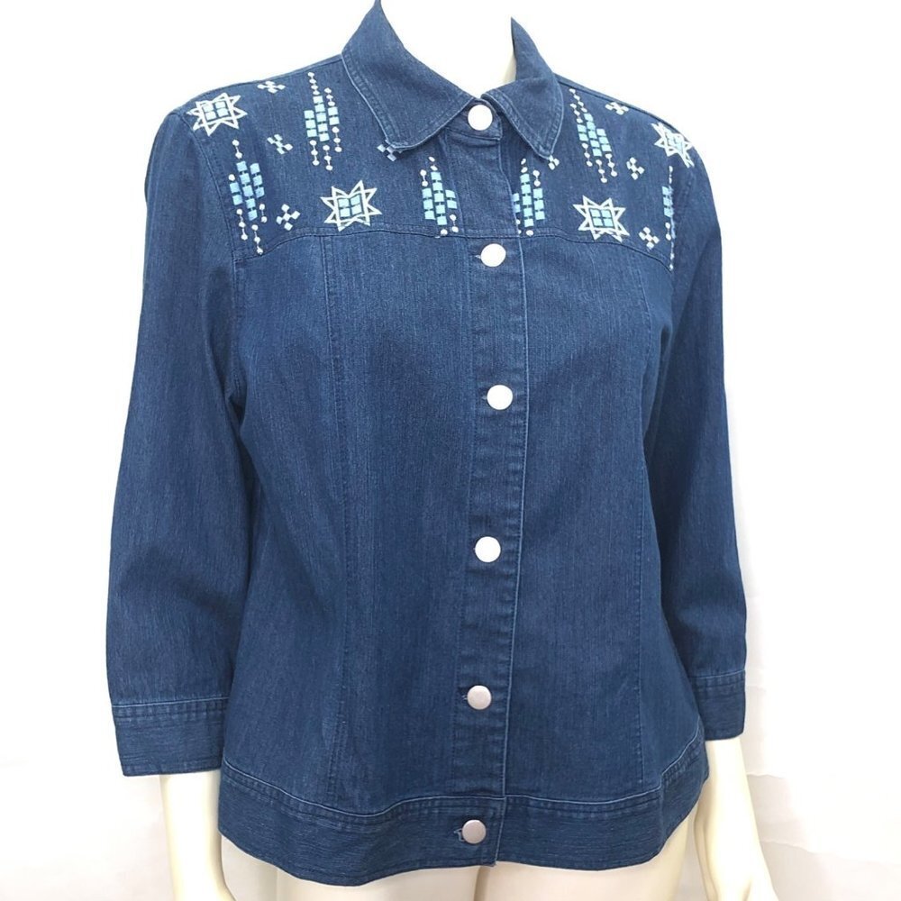 ALLISON DALEY LIGHT DENIM JACKET SM NEW WITH TAG